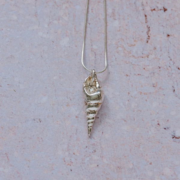 Mollusc Silver Shell Necklace