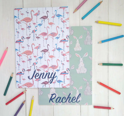 Personalised Journal Drawing Book - Animal Designs