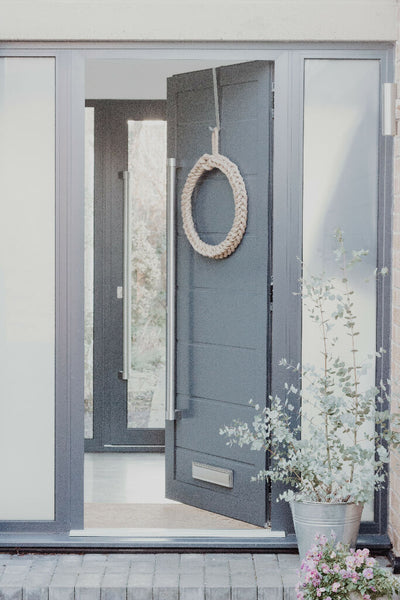 40cm Jute Christmas Rope Wreath