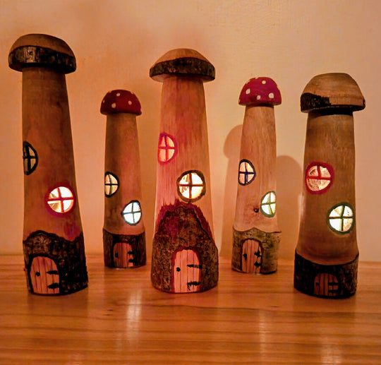 Hazel wood fairy house lights