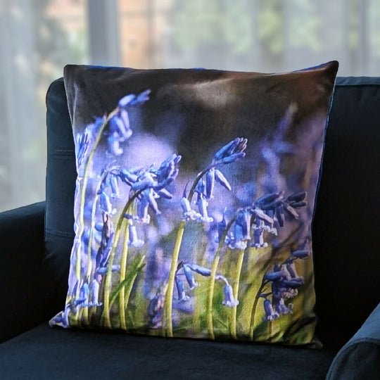 Bluebell cushion