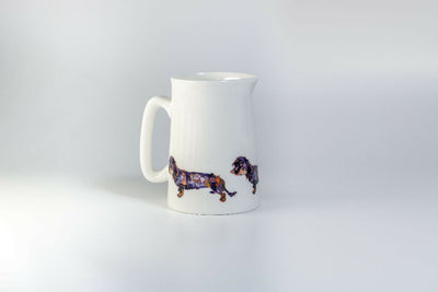 Fine China Dachshund Jug - 2 Pint or Half Pint Options