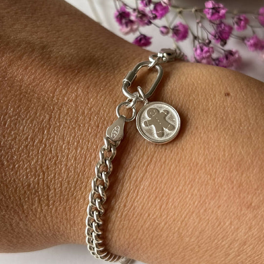 Gingerbread Man Charm Bracelet
