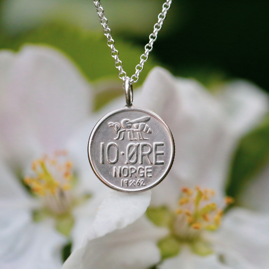 Norwegian Bee Coin Necklace