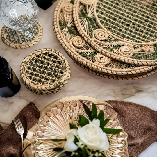 Jade Iraca Placemat set of 6