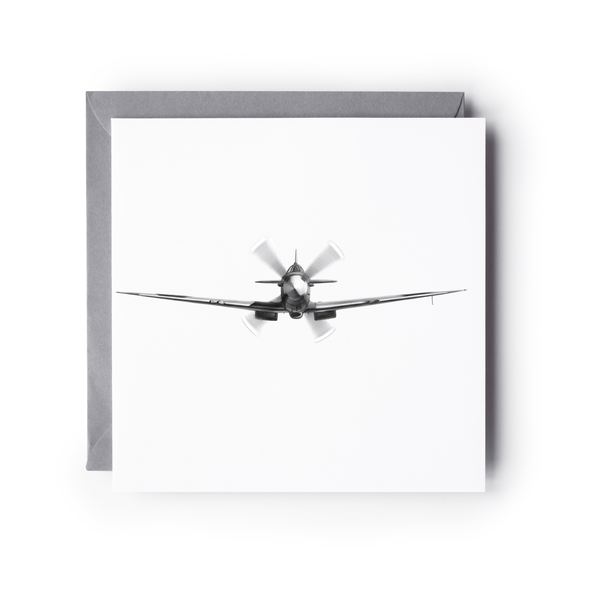 Spitfire Head-On Aircraft Greeting Card