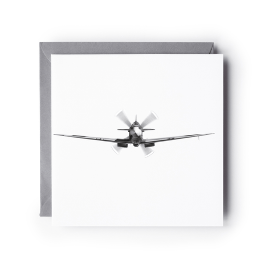 Spitfire Head-On Aircraft Greeting Card