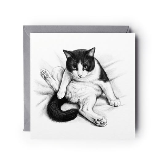 Cheeky Cat Greeting Card
