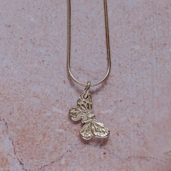 Small Silver Butterfly Necklace