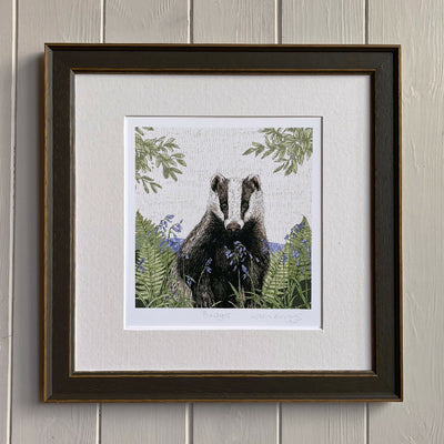 Badger -Signed and mounted Giclée Art Print