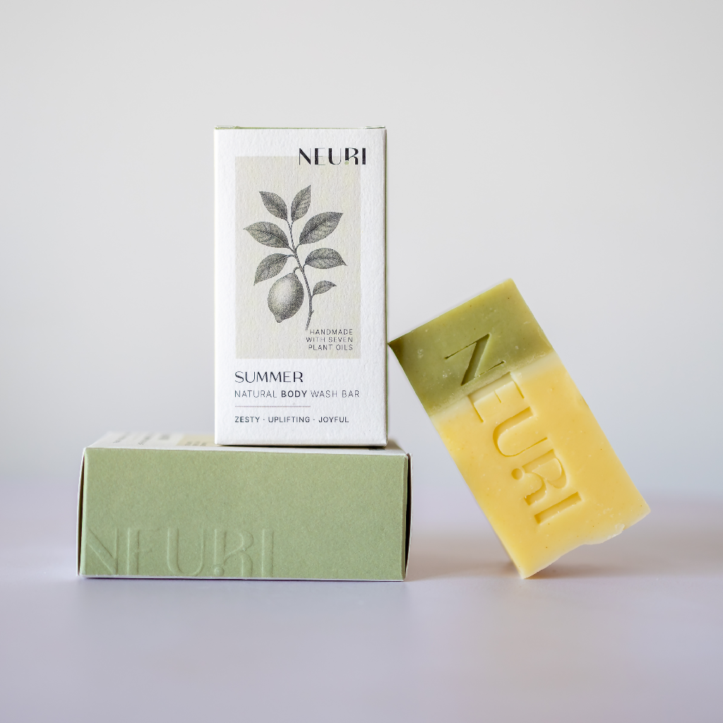Summer Lime & Bergamot Body Wash Bar with Botanicals & Clay