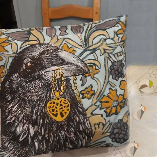 Raven Double Sided Cushion Cover