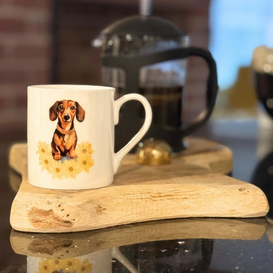Dachshund Bone China Mug - Country Collection