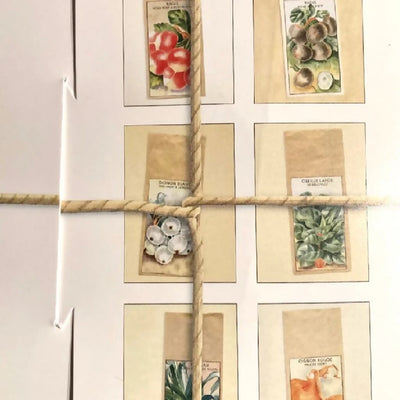 French Seed Packet Postcard Set