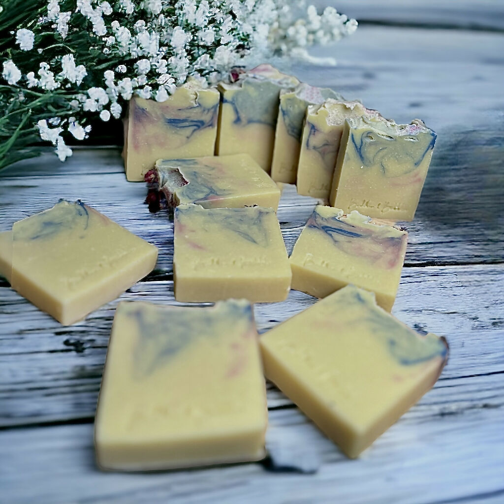 Soap Bar with Rose Geranium Essential Oil Small and Large Size