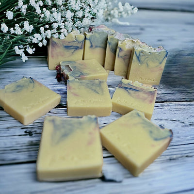 Soap Bar with Rose Geranium Essential Oil Small and Large Size
