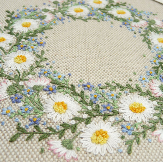 Spring Wreath Hand Embroidery Kit