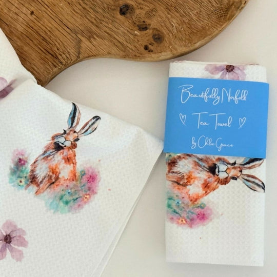 Hare Tea Towel - Country Collection