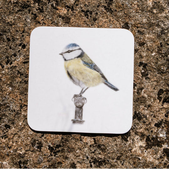 Set of 4 Blue Tit Coasters