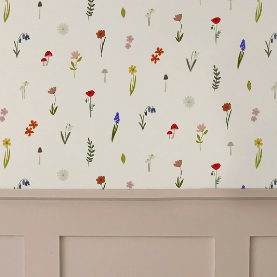 Forest Flowers Luxury Children's Wallpaper