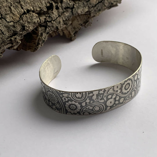Paisley sterling silver cuff