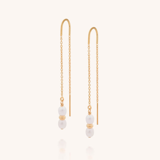 Ellen Pearl Fall Earrings