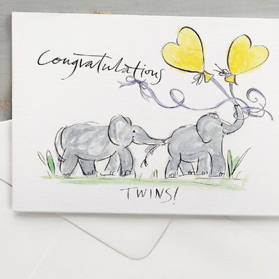 'Congratulations Twins!' New Baby Card