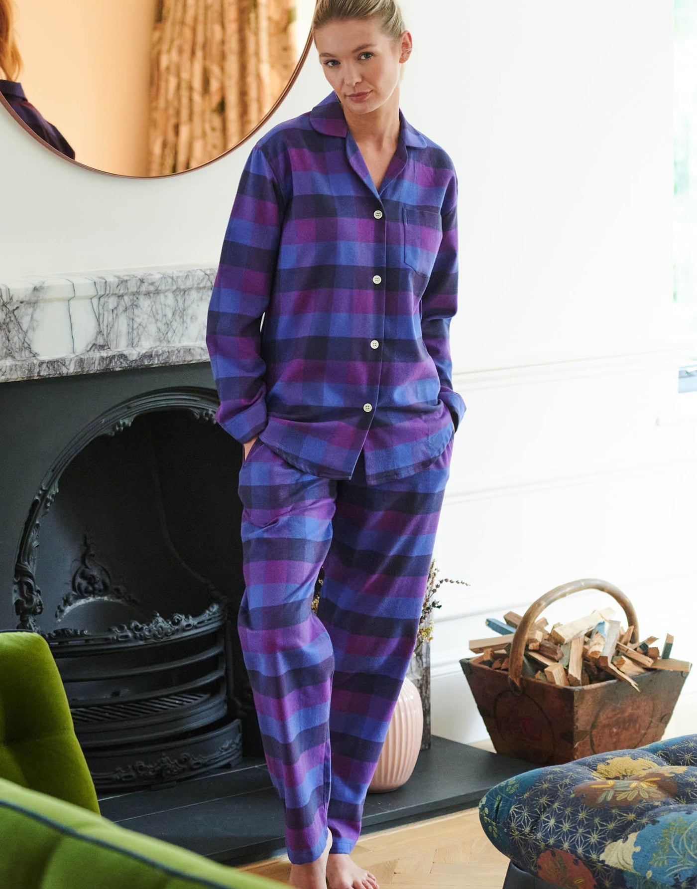 Women's Brushed Cotton Pyjama Set – Berwick Check