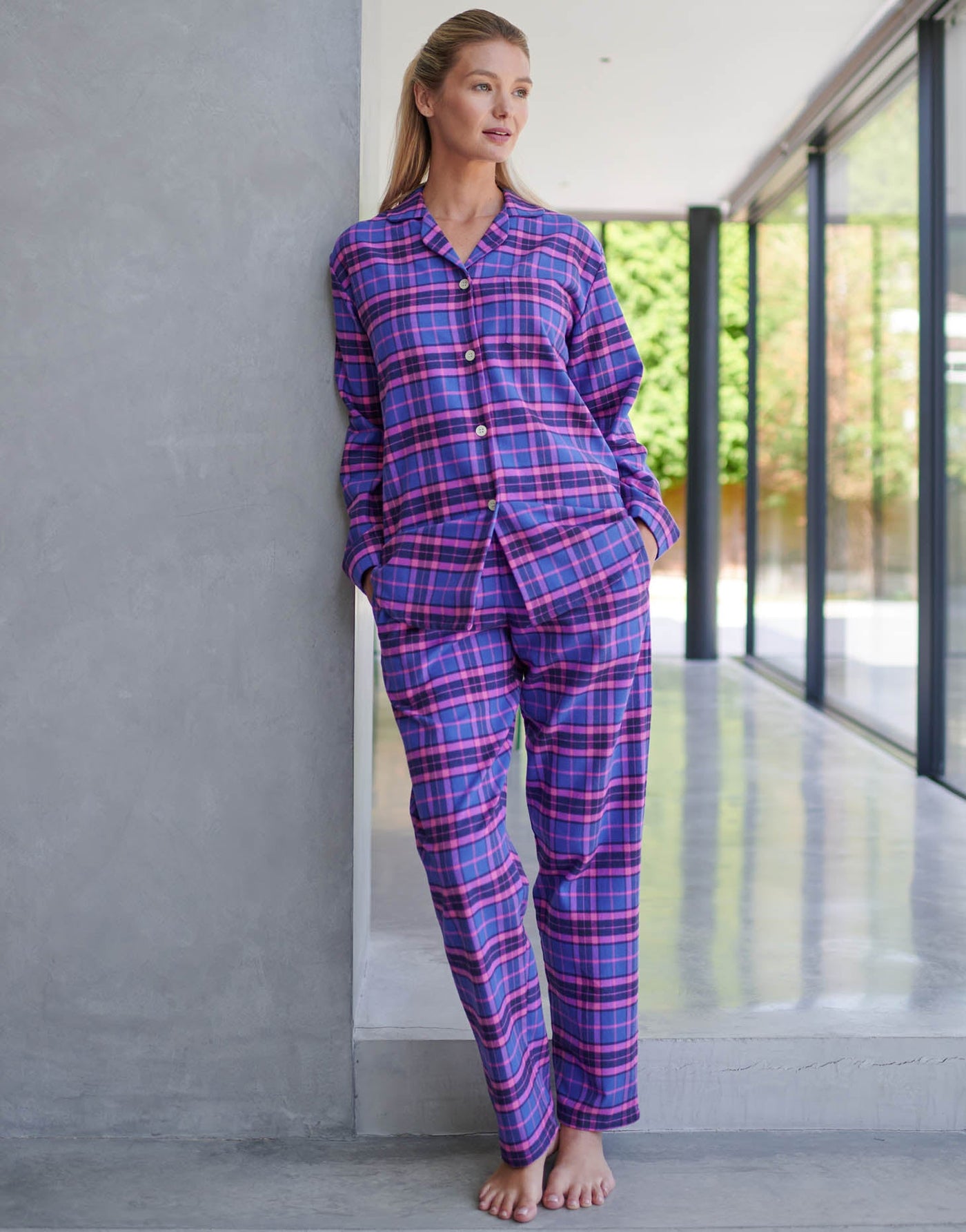 Women's Brushed Cotton Pyjama Set – Lomond Tartan