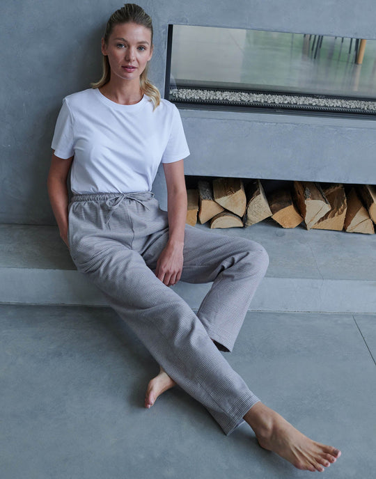 Women's Brushed Cotton Pyjama Trousers – Prince of Wales Check