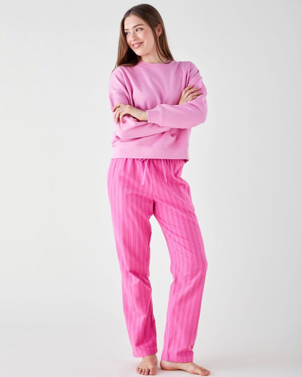 Women's Brushed Cotton Pyjama Trousers – Westwood Raspberry Stripe