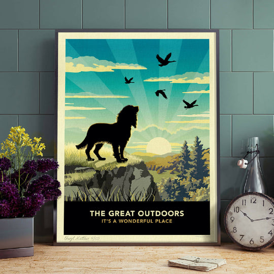 SPANIEL 'THE GREAT OUTDOORS’ LIMITED EDITION ART PRINT