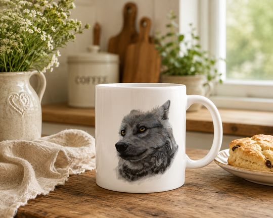 Wolf Mug - Wildlife Artwork