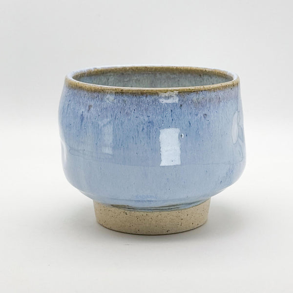 Wonky Matcha cup soft blue front