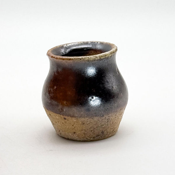 Wood fired mini vase shino front