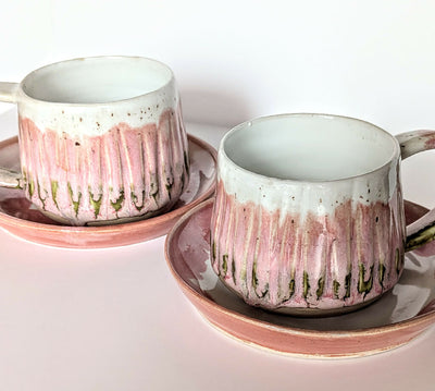 TEA CUP & SAUCER - Moss & Blossom