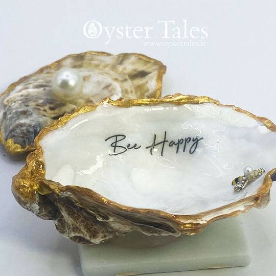 Bee Happy - Oyster Ring/Trinket Dish