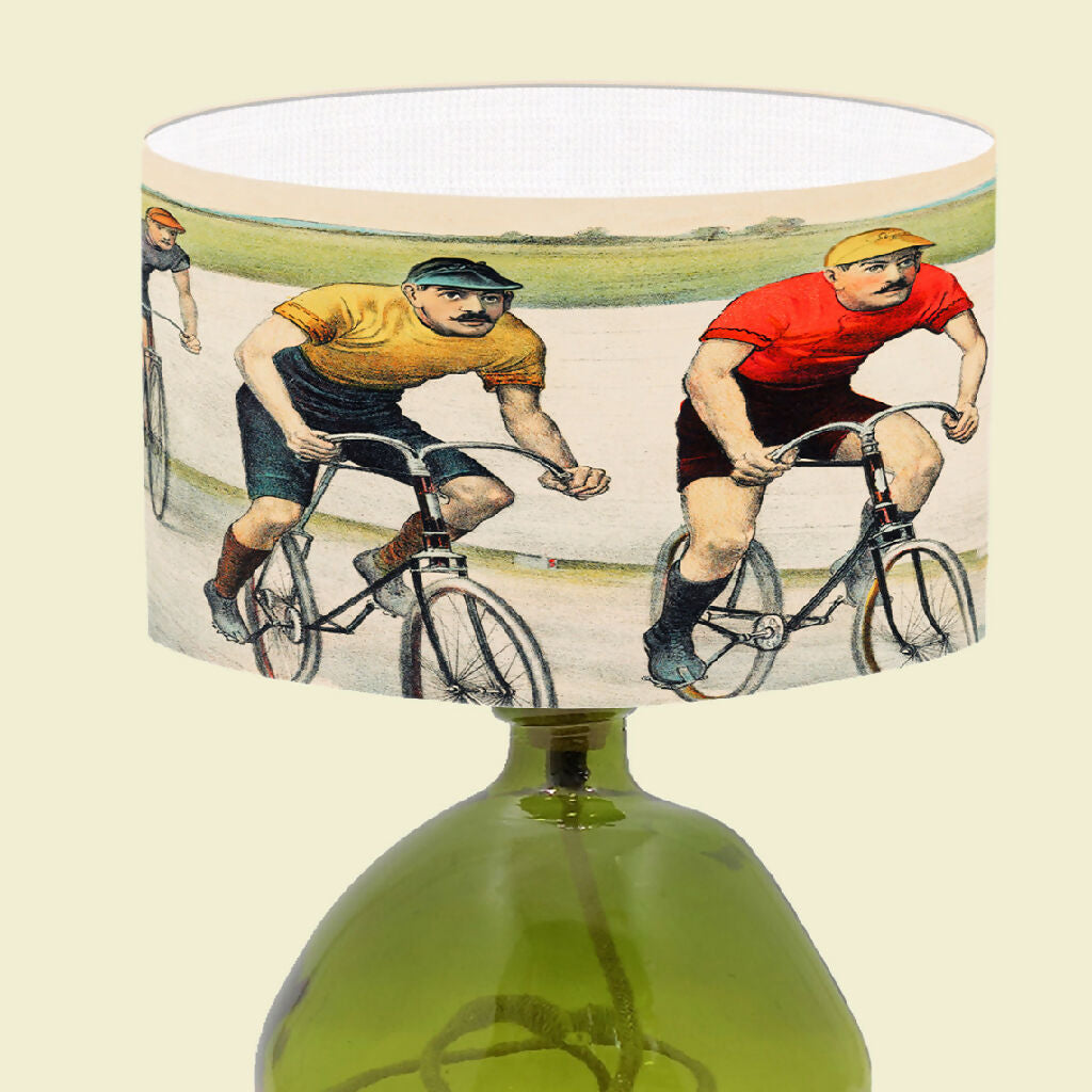 Vintage Cycling Fine Art Print Lampshade