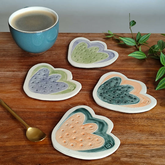Tulip Flower Shaped Ceramic Coaster