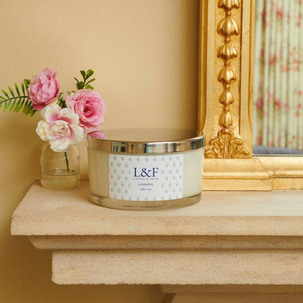 Jasmine double wick with lid