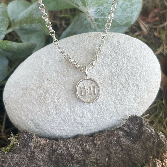 11:11 Silver Charm Necklace