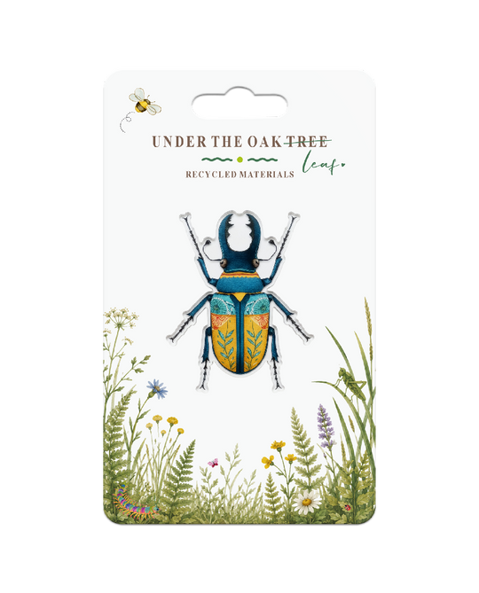 Badge - Stag Beetle Wildlife Nature, Insect Gift Brooch