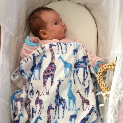 Giraffe Print Baby and Toddler Blanket