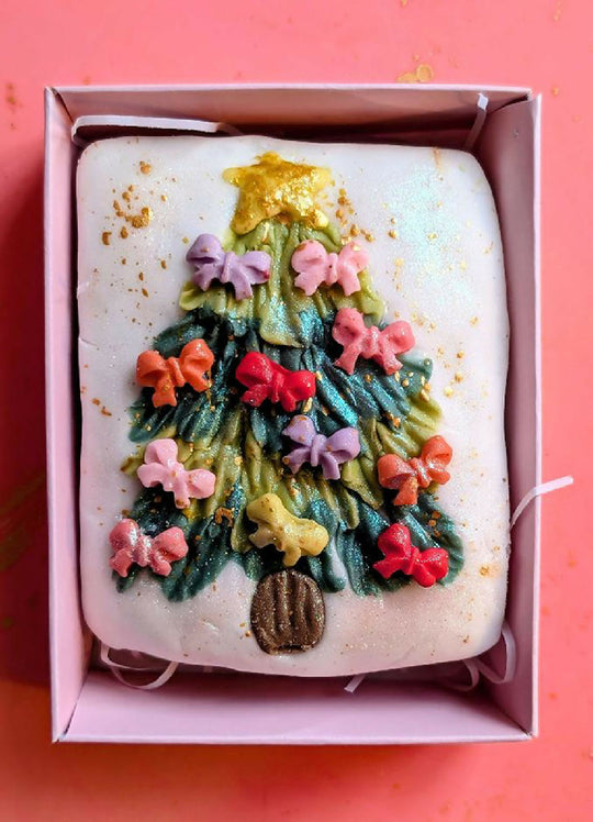 Hand Iced, Personalised Christmas Tree Biscuit, Perfect Stocking Filler Gift