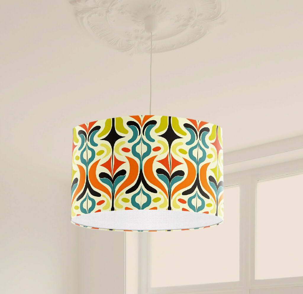 fun trendy handmade lampshade bright pattern pendant lampshade ceiling lampshade