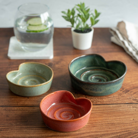 Heart Shaped Wheel-Thrown Trinket Dish