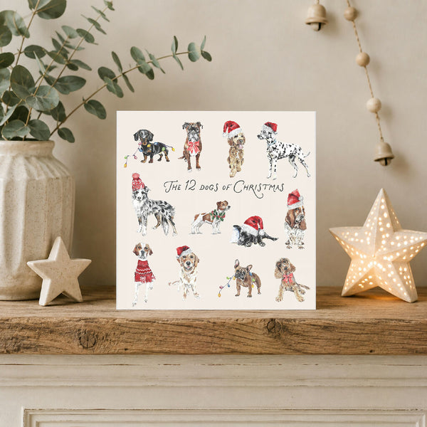 Twelve Dogs of Christmas Card