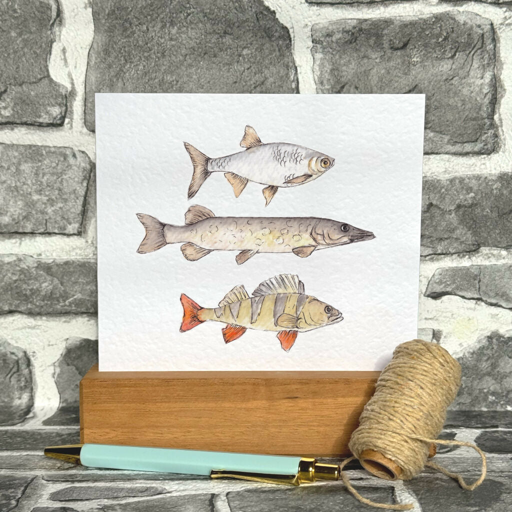 River Fishes Greetings Card