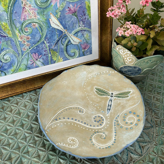 Fresh Lines Fruit Bowl - Dragonfly design