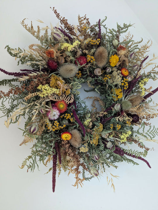 Autumnal Dried Forever Wreath